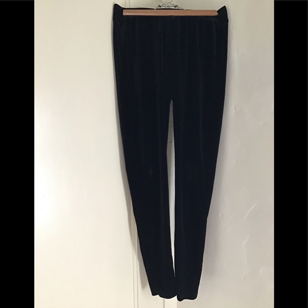 Black velvet gap leggings